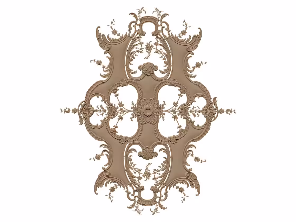 Decor pattern Design OBJ file free download A000893