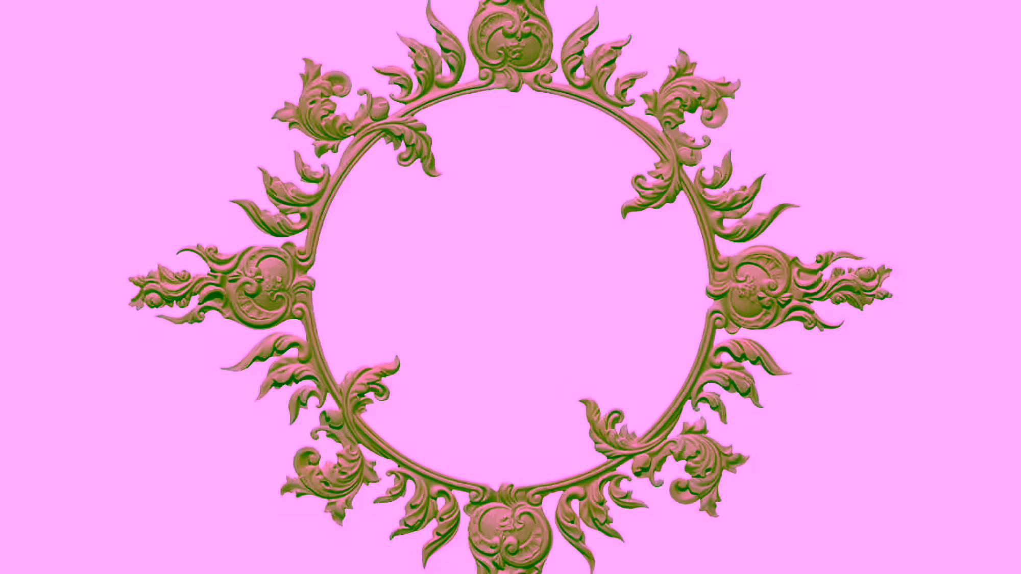 Decoration Ceiling Design OBJ file free download A000895