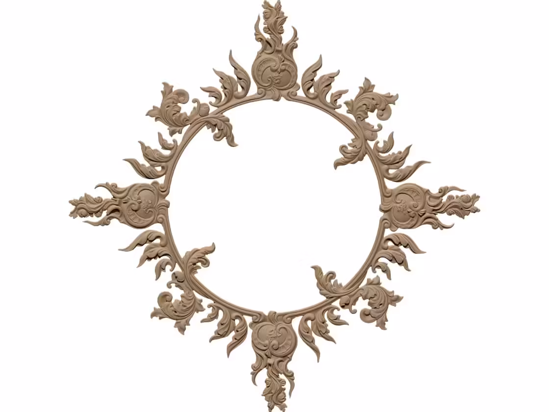 Decoration Ceiling Design OBJ file free download A000895