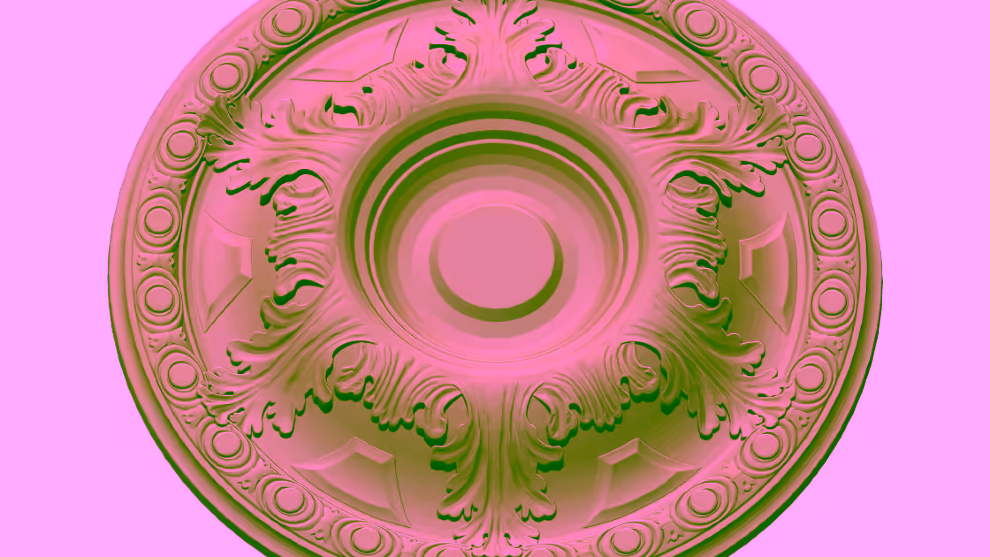Decoration ceiling Design OBJ file free download A000890