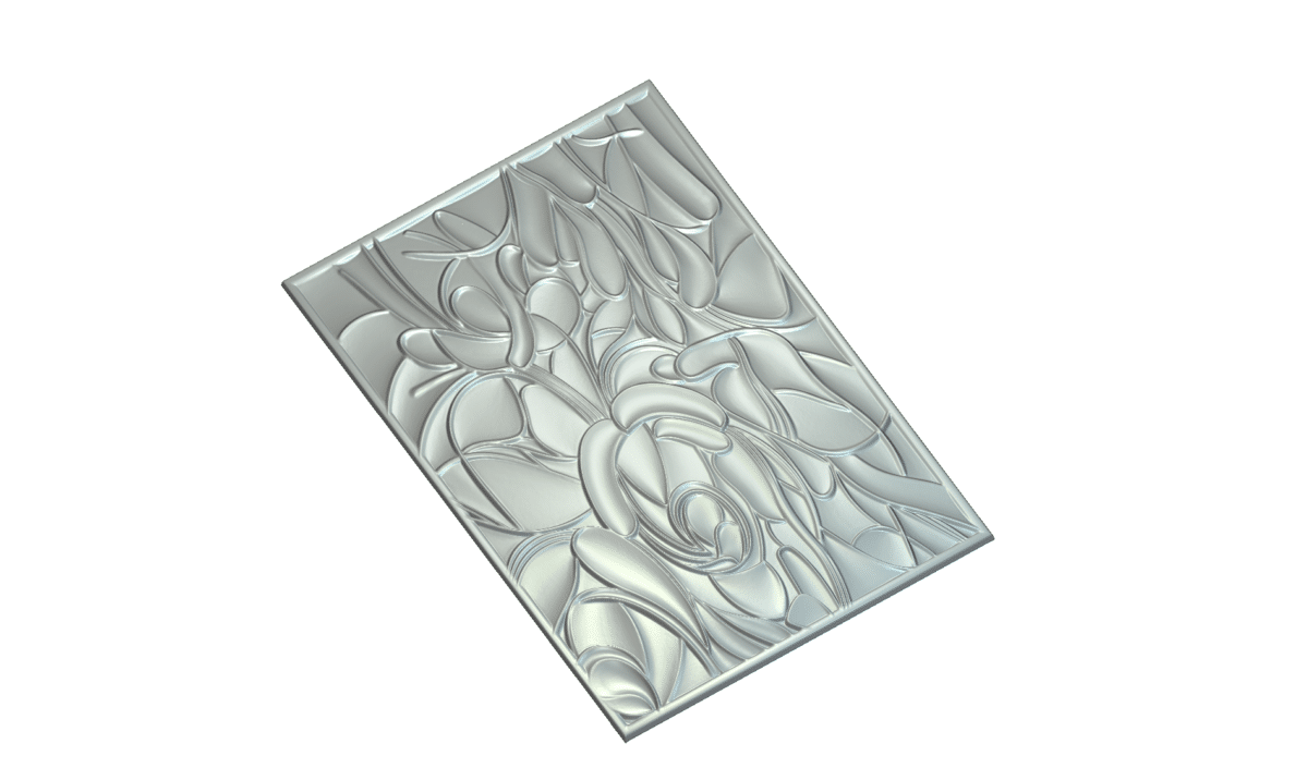 Elegant 3D Wall Panel Design for CNC Router Carving - Image 7