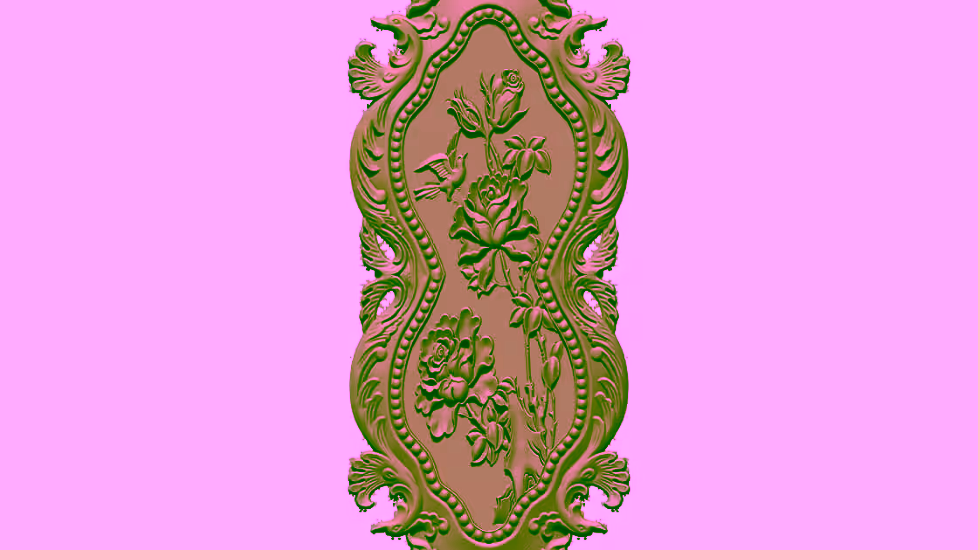 Flower Decor OBJ file free download A000908