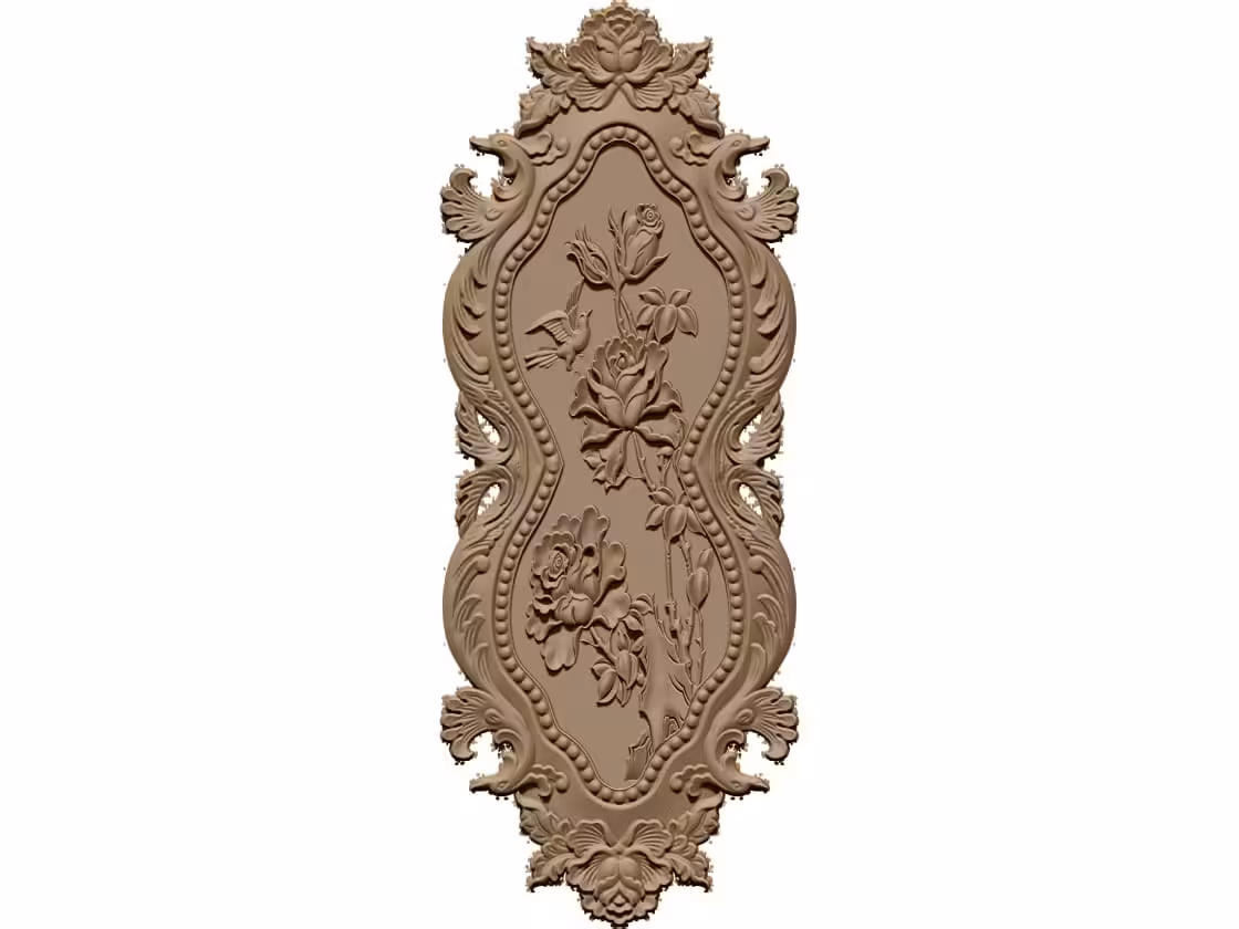 Flower Decor OBJ file free download A000908