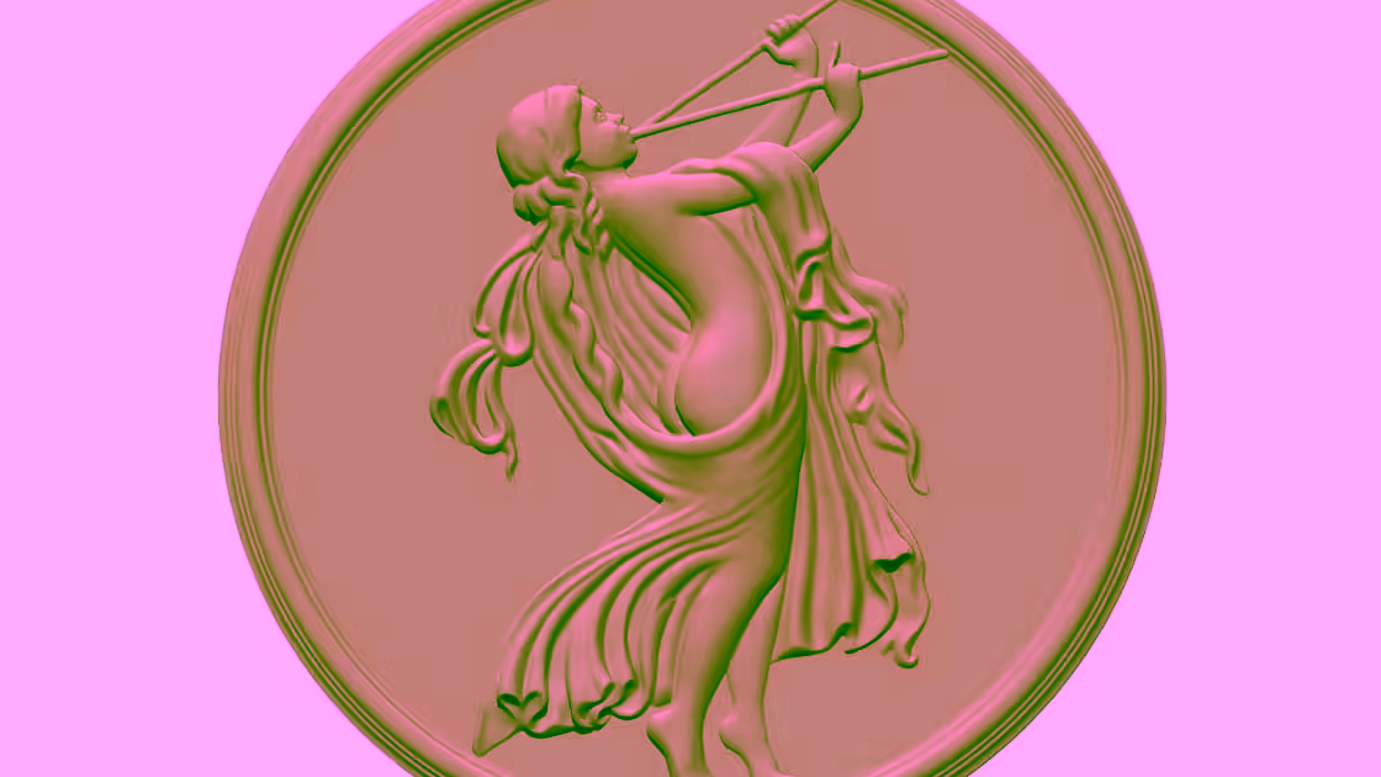 Girl CNC Design 3D OBJ file free download A000878