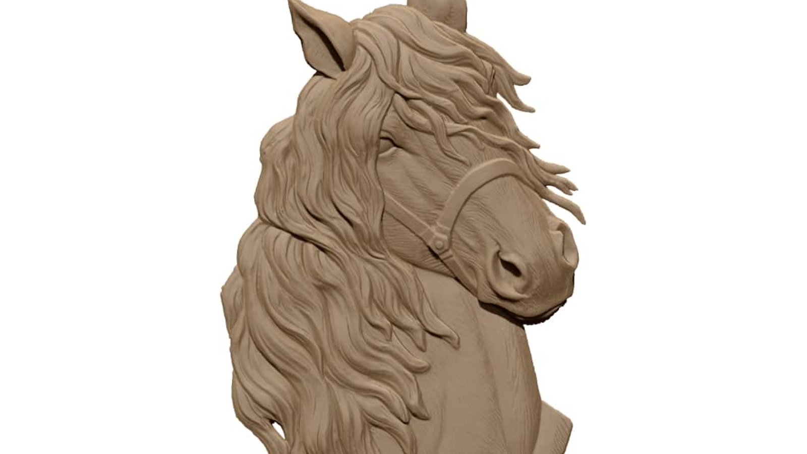 Horse Head Design OBJ file free download A000883