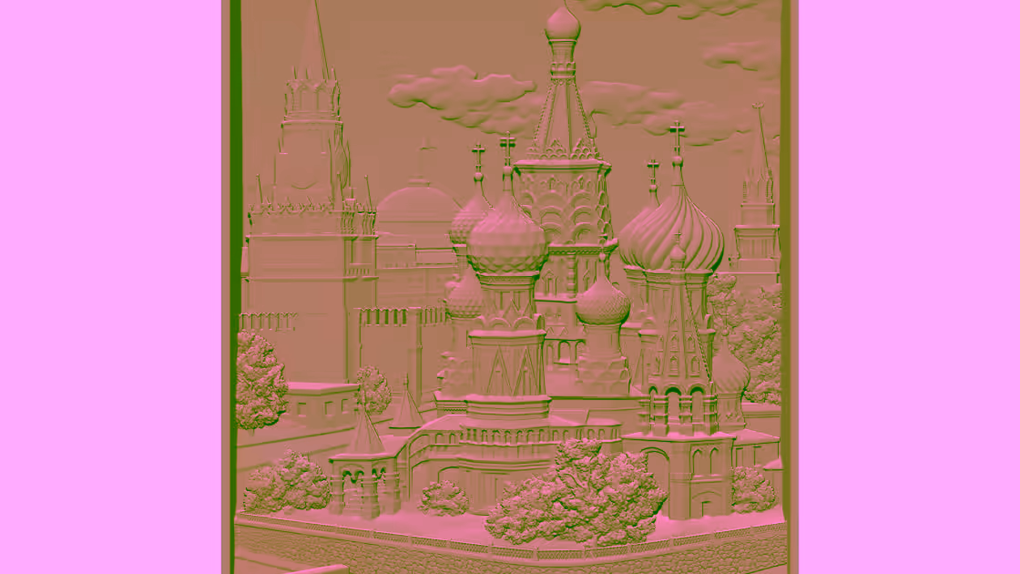 Moscow architecture OBJ file free download A000907
