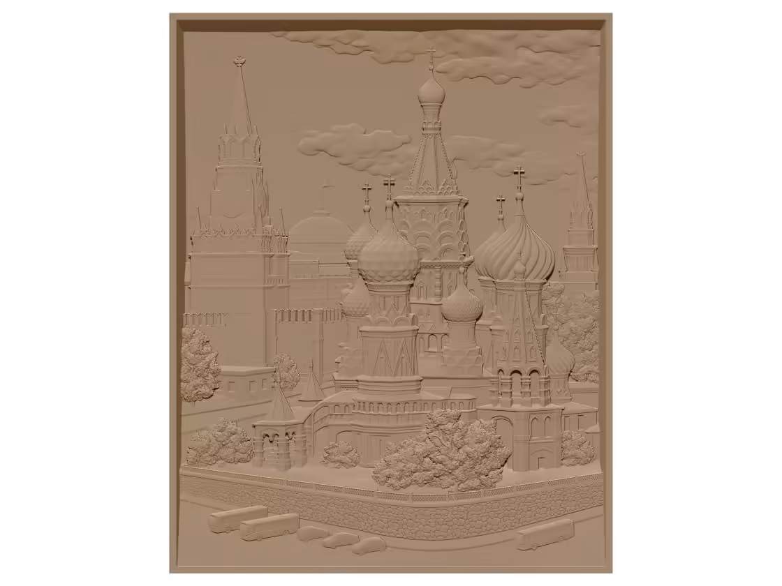 Moscow architecture OBJ file free download A000907