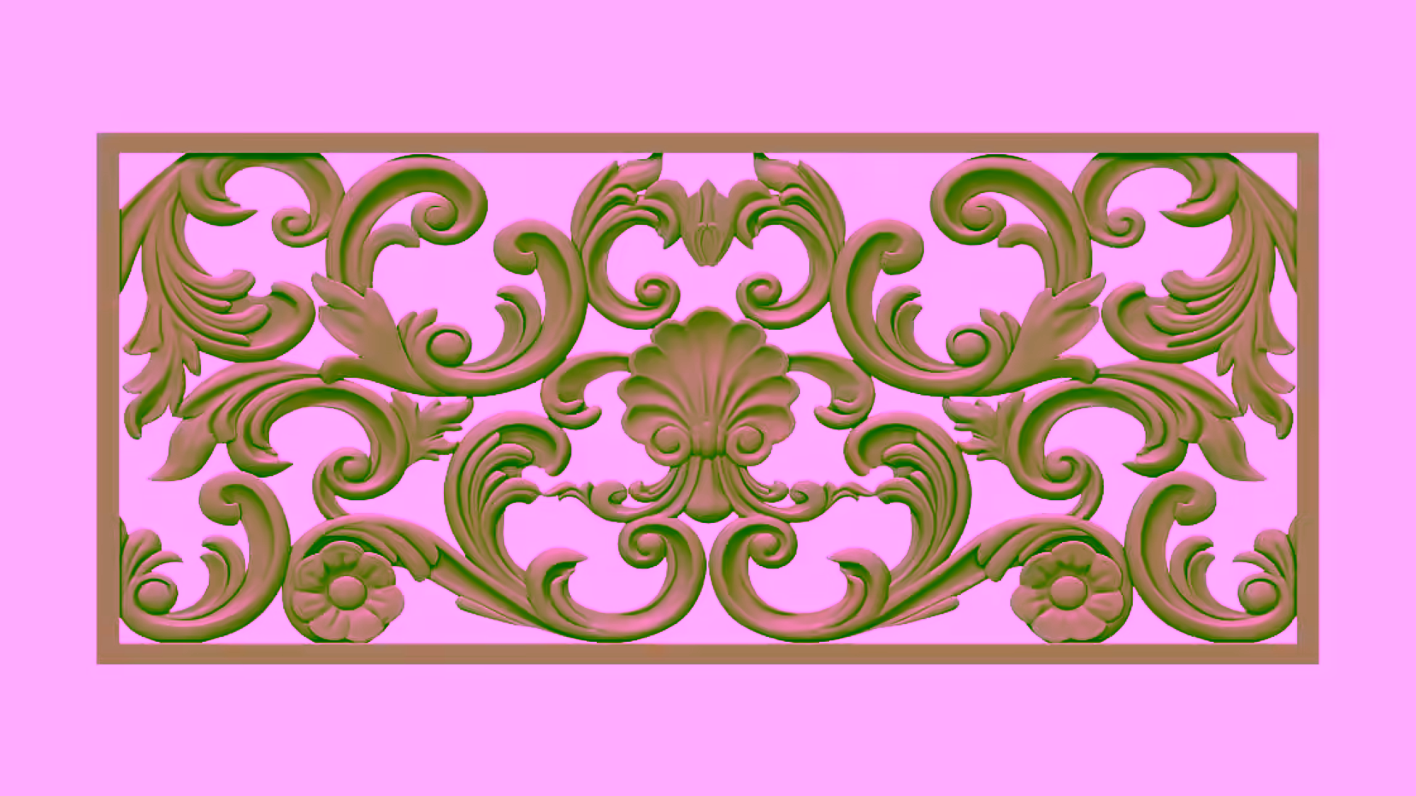 Renaissance Decoration Design OBJ file free download A000902