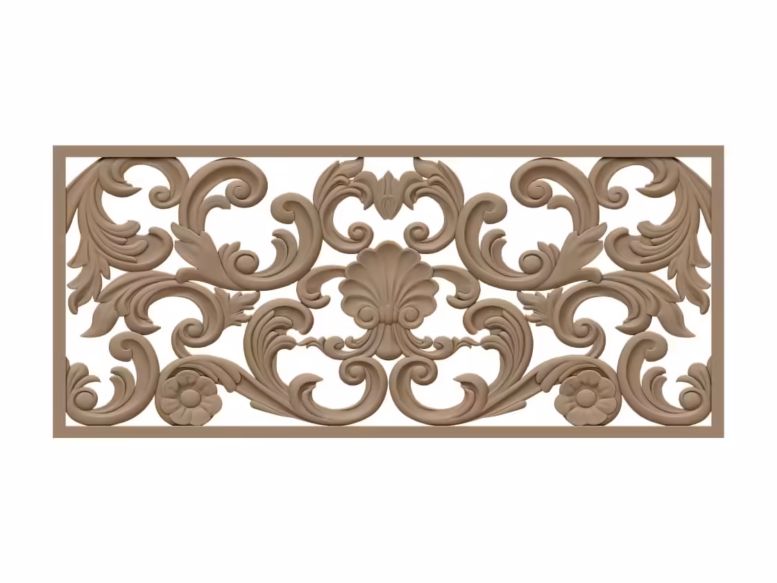 Renaissance Decoration Design OBJ file free download A000902
