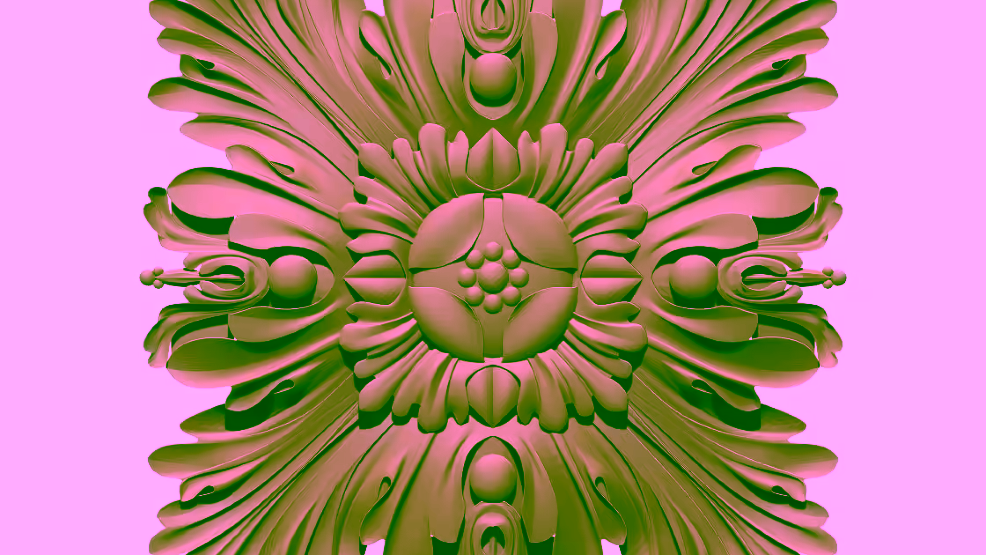 Renaissance Medieval Decoration Design OBJ file free download A000903