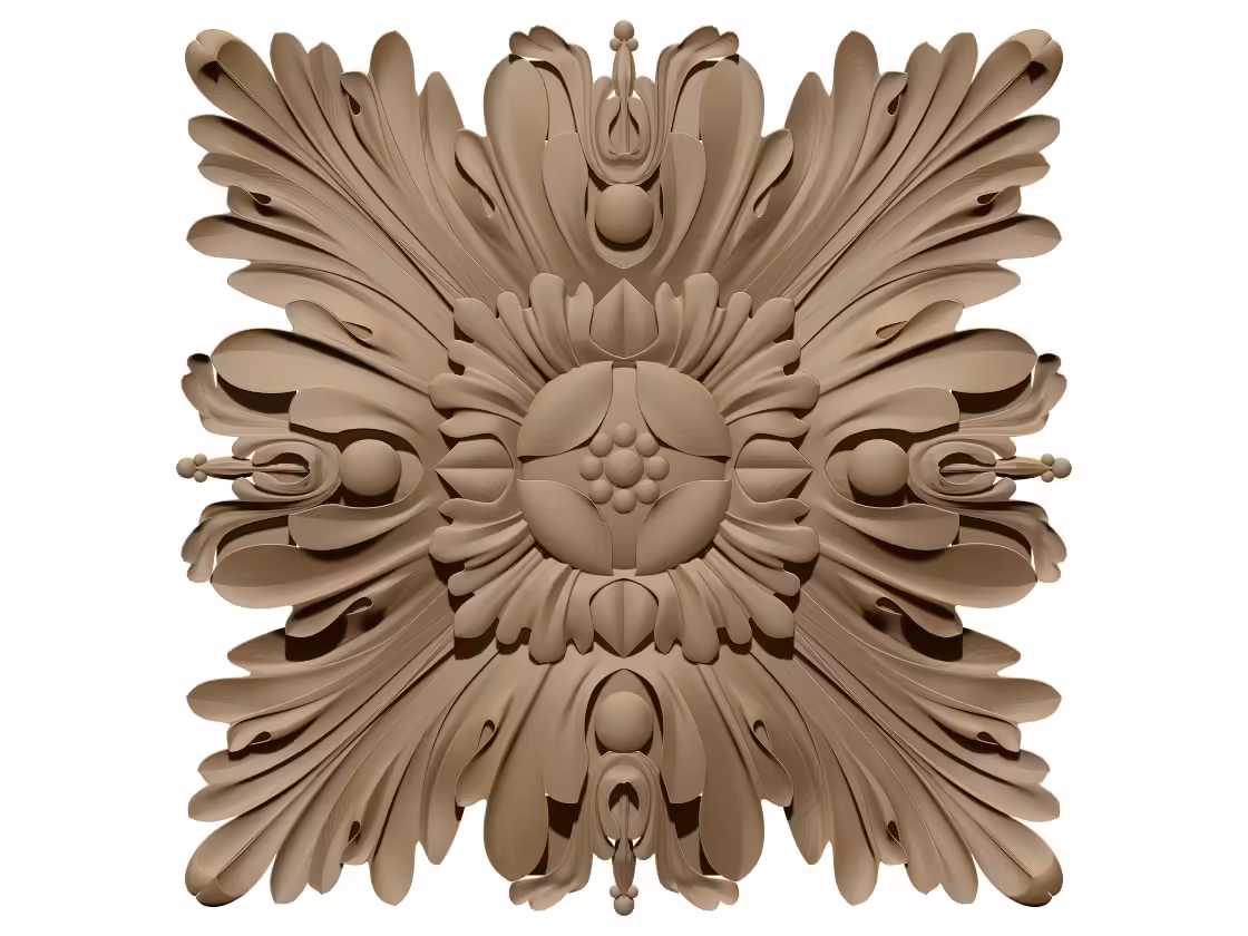 Renaissance Medieval Decoration Design OBJ file free download A000903