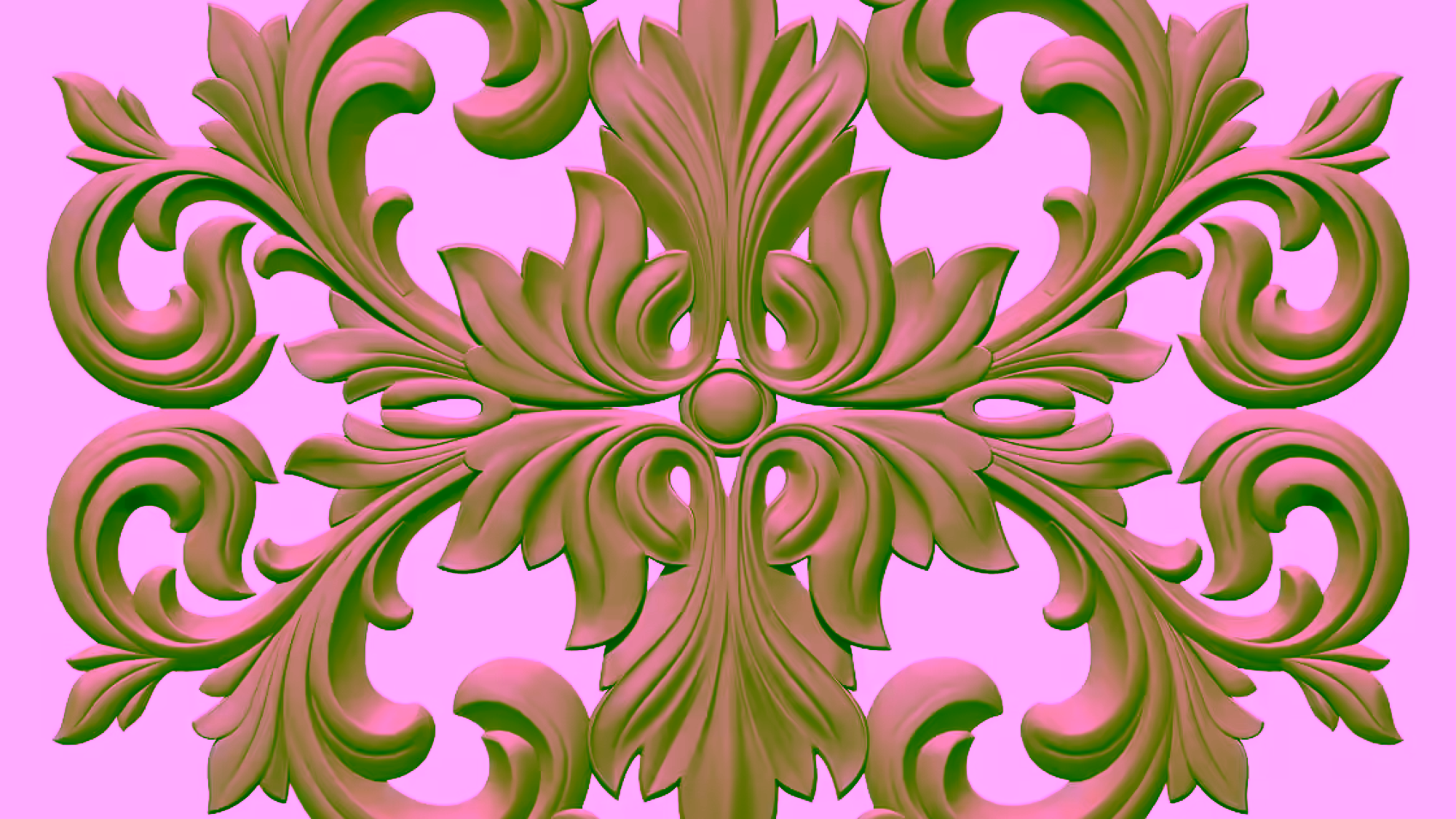 Renaissance Medieval Decoration Design OBJ file free download A000904