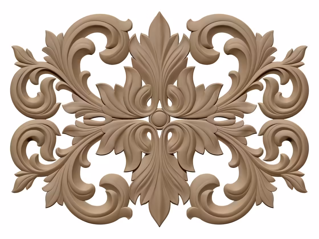 Renaissance Medieval Decoration Design OBJ file free download A000904