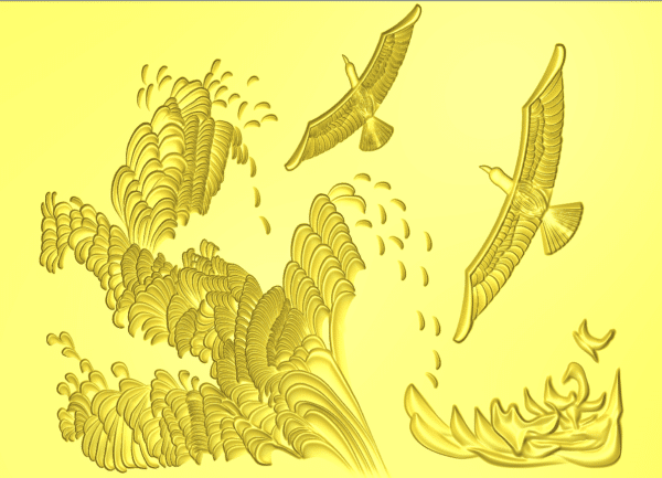 3D Wall Panel Design - Relief File for CNC Carving