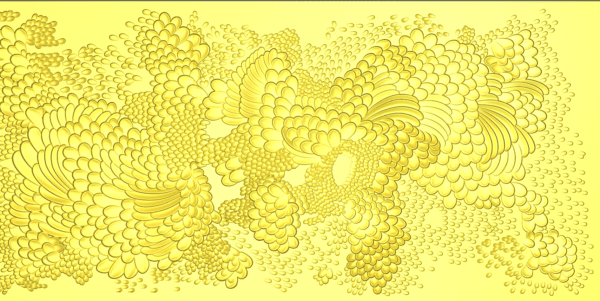 3D Wall Panel Design - RLF File for CNC Router Carving