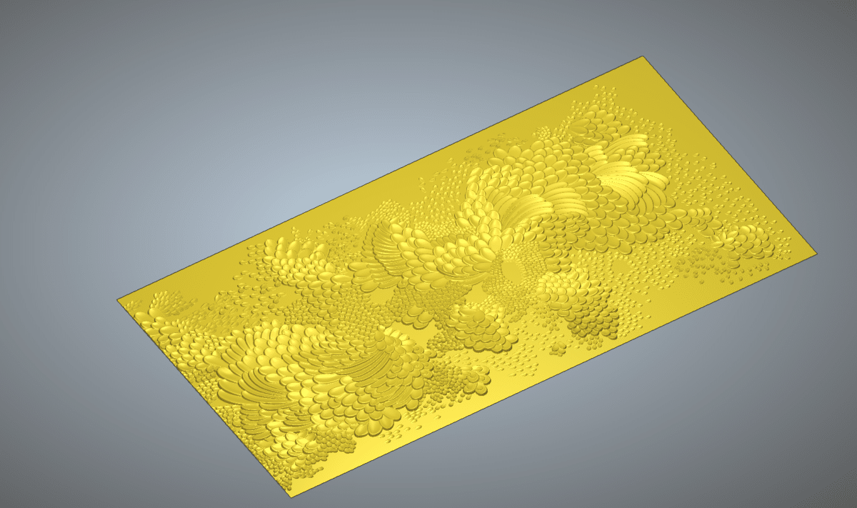 3D Wall Panel Design - RLF File for CNC Router Carving - Image 3