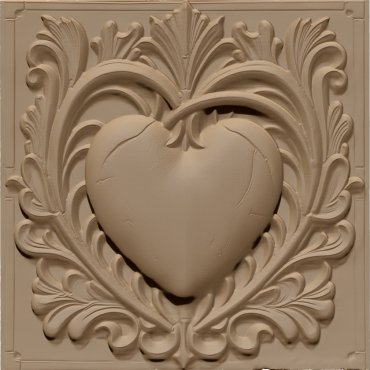 Heart shape Design STL file free download A000923