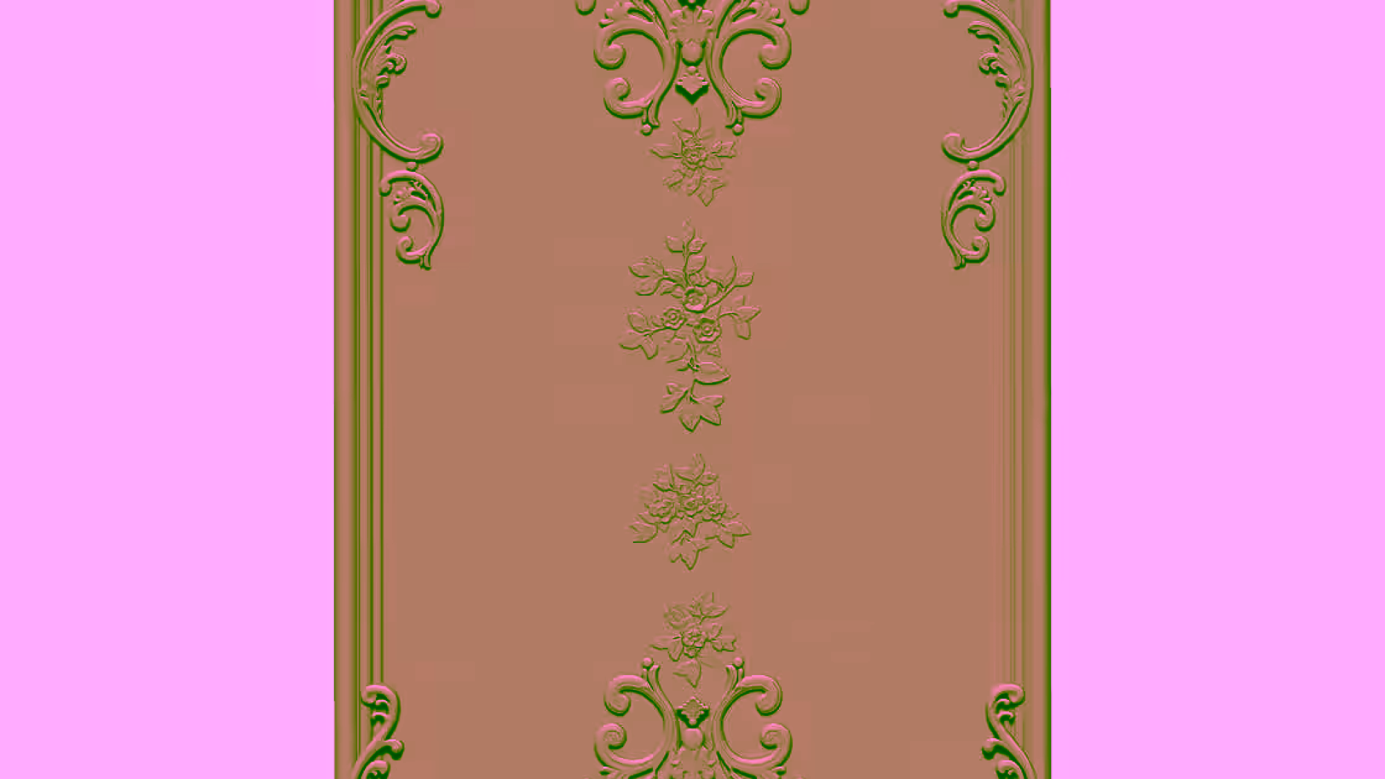 Wall frame Design STL file free download A000925