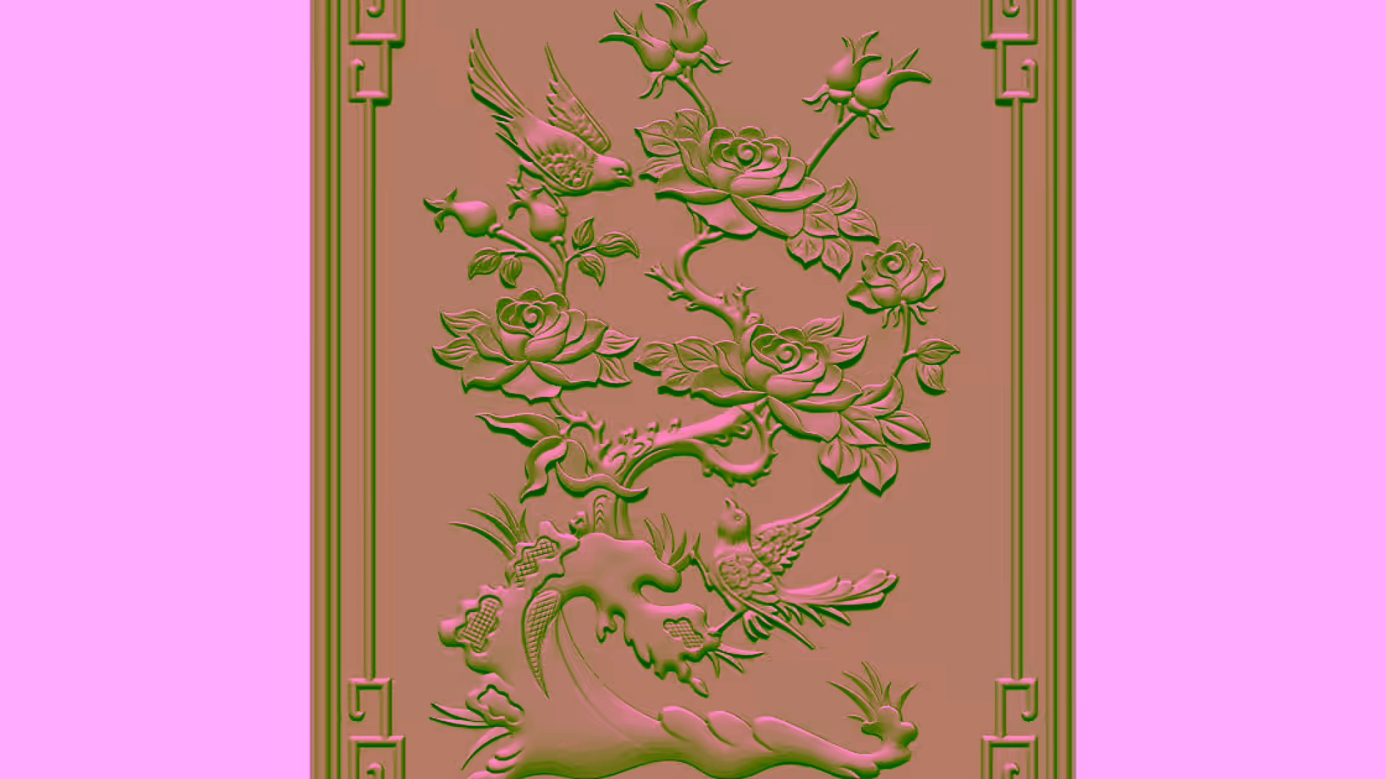 Wall panel Design STL file free download A000985