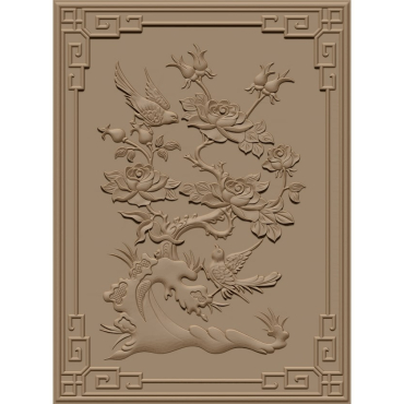 Wall panel Design STL file free download A000985
