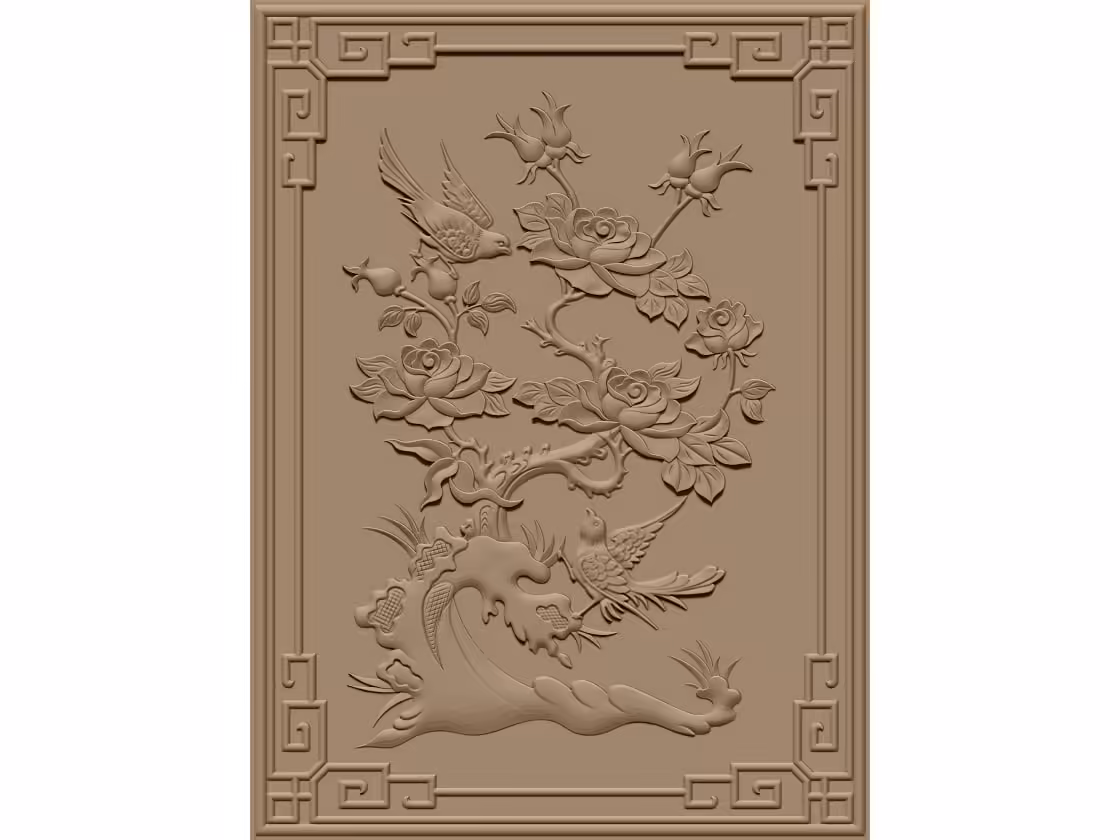 Wall panel Design STL file free download A000985