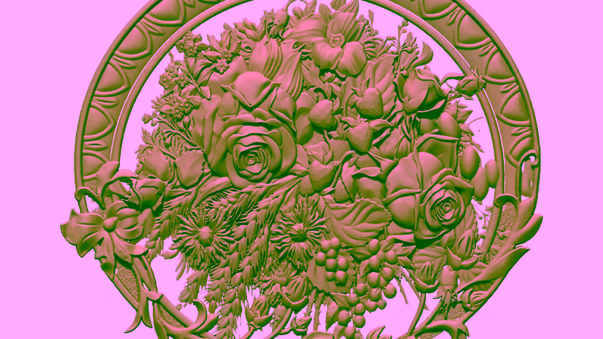 Flower Design STL file free download A001163