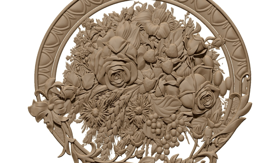 Flower Design STL file free download A001163