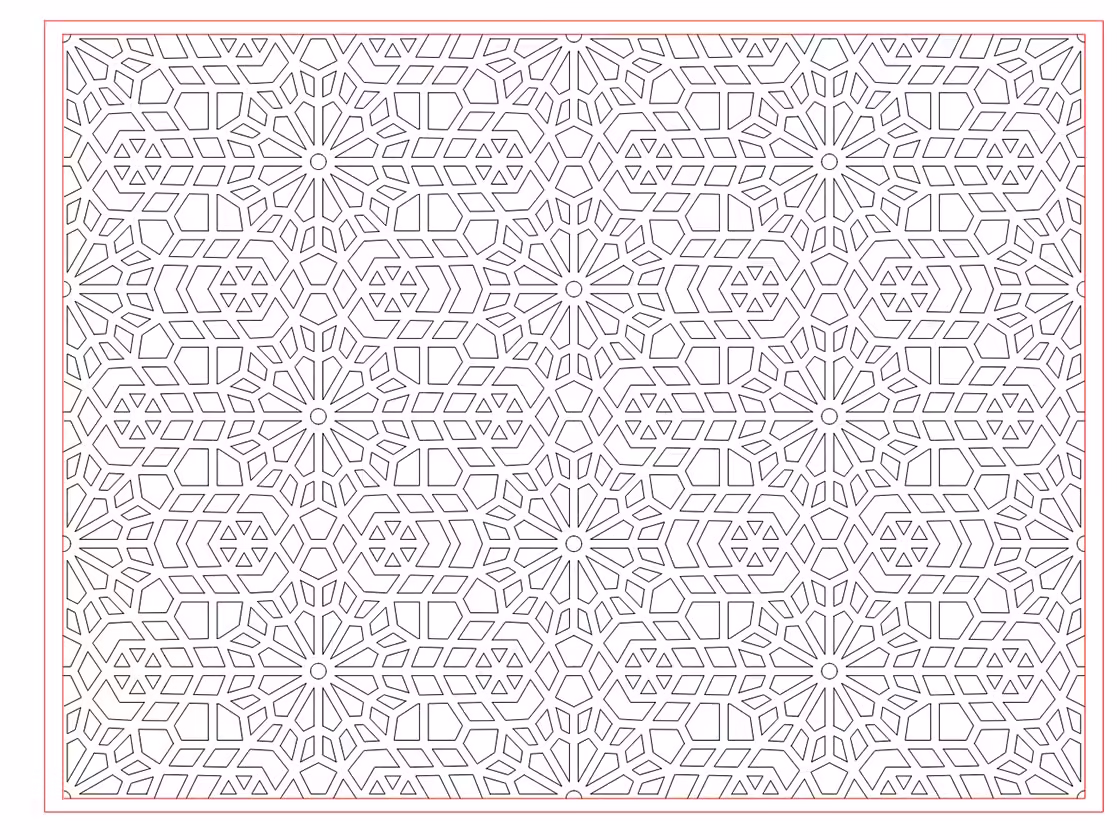 CNC Jali Design DXF file free download A001069