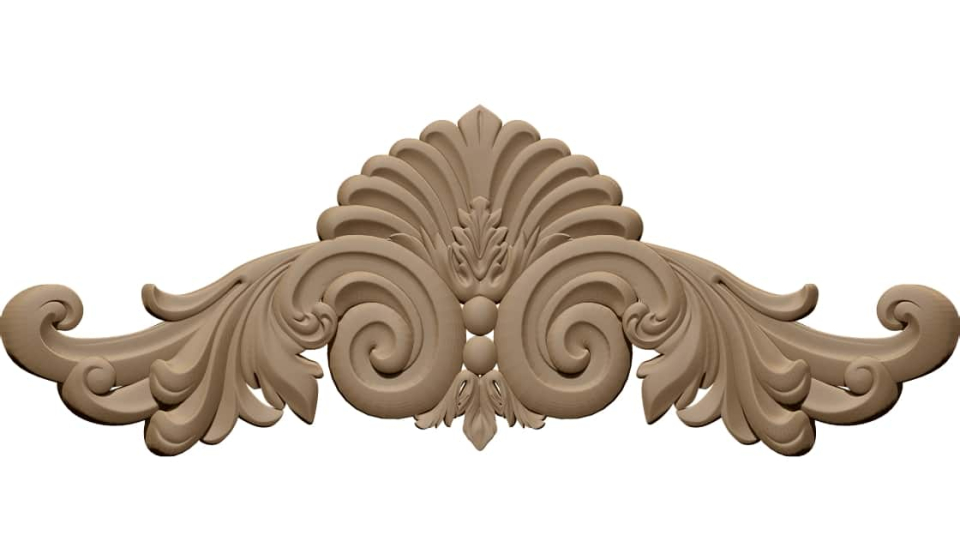Carving Ornamental Design STL file free download A001133