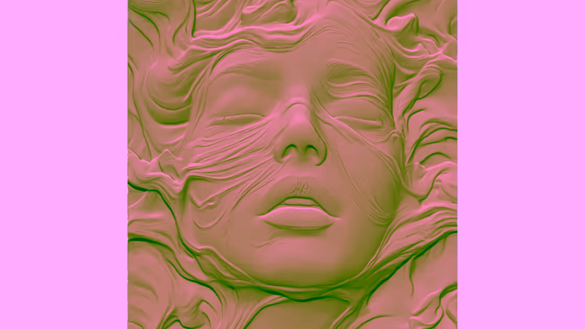 Face art Design STL file free download A001118