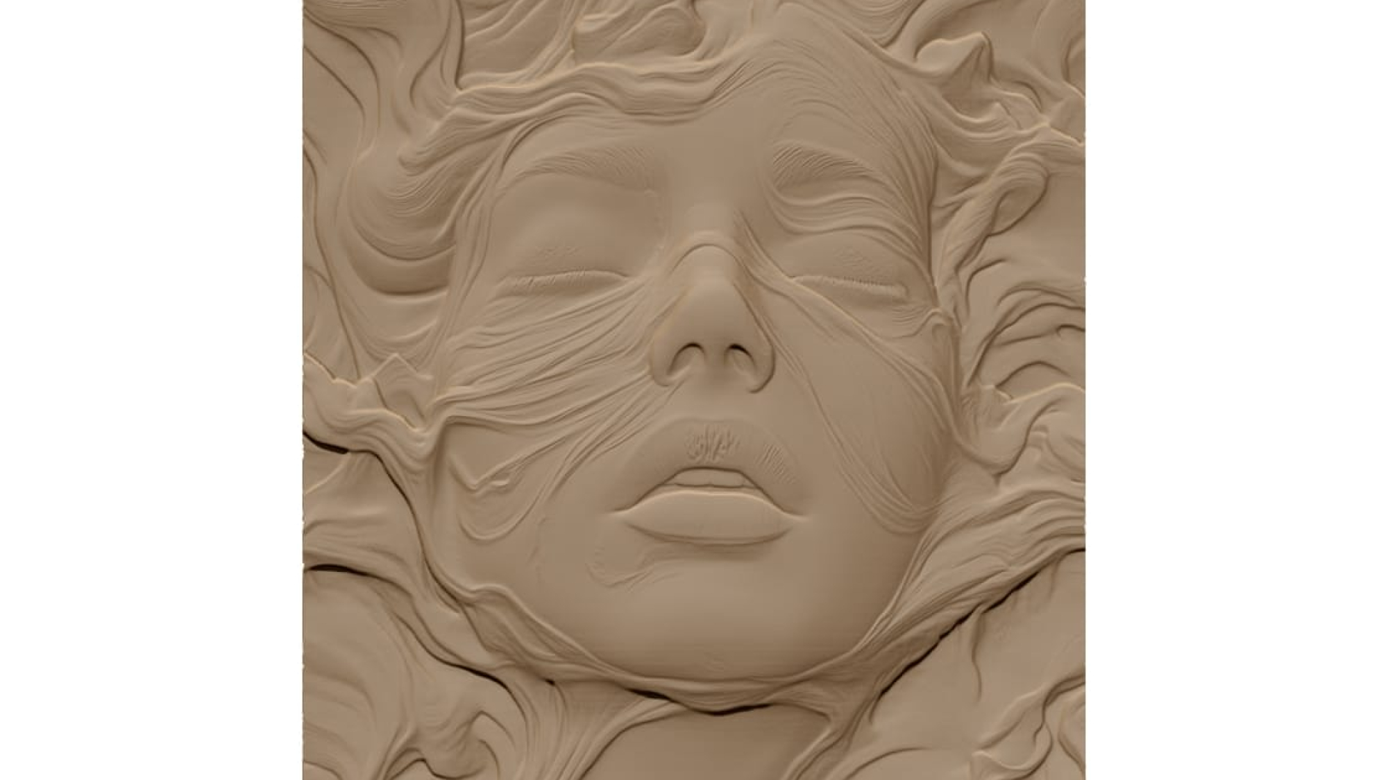Face art Design STL file free download A001118