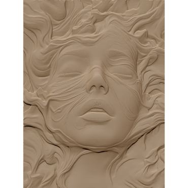 Face art Design STL file free download A001118