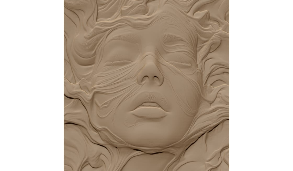 Face art Design STL file free download A001118