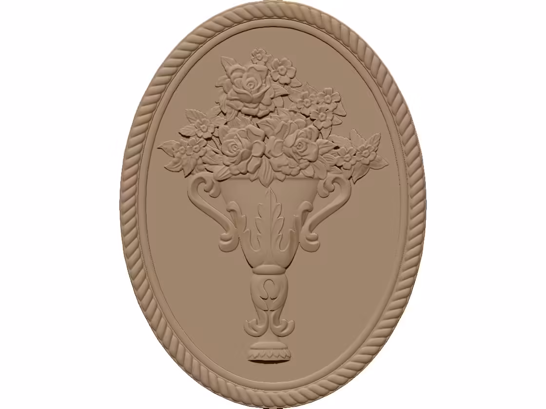 Flower Design STL file free download A001155