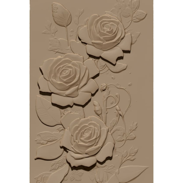 Flower Wall Panel Design STL file free download A001114