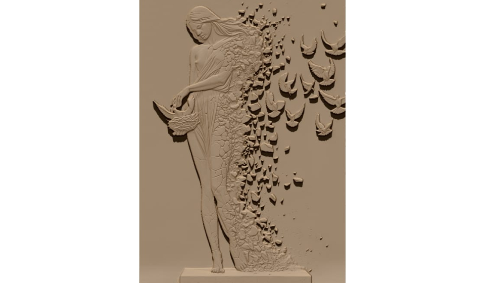 Girl art Design STL file free download A001119
