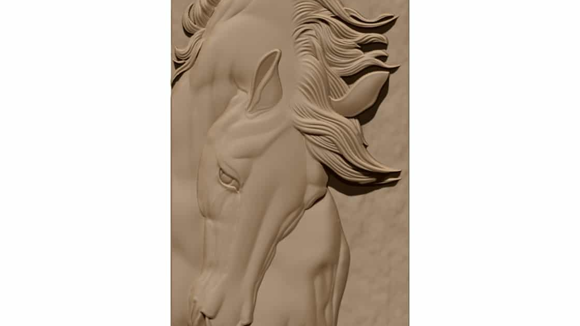 Horse Wall panel Design STL file free download A001154
