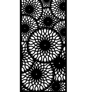 Laser CNC Jali Design DXF file free download A001134