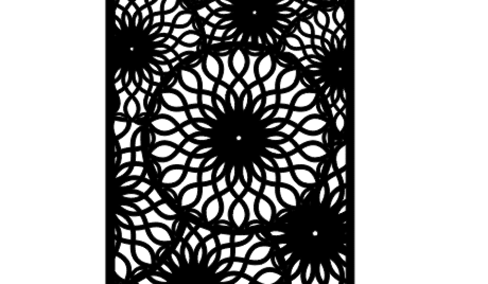 Laser CNC Jali Design DXF file free download A001134