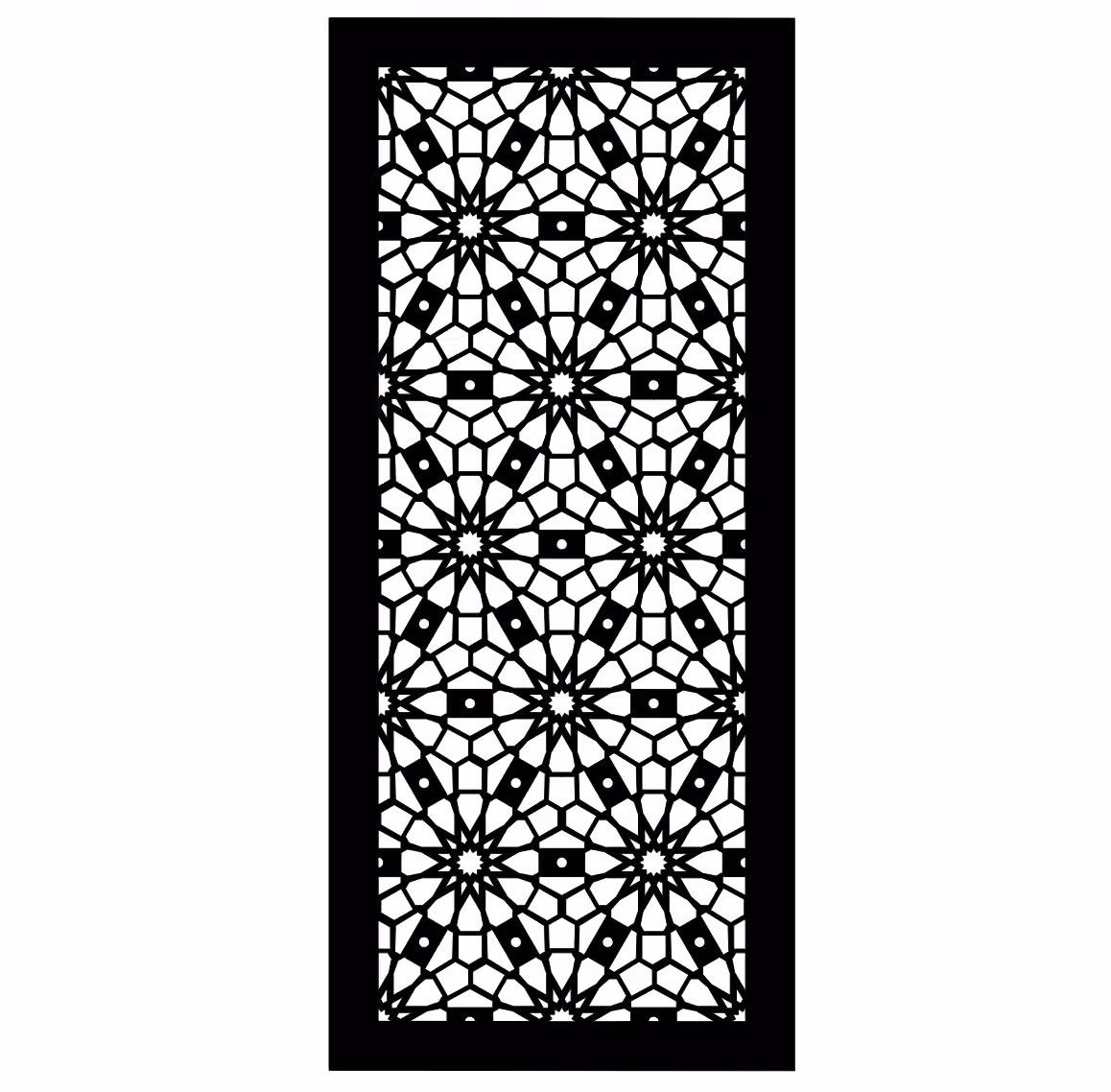 Laser CNC Jali Design DXF file free download A001135