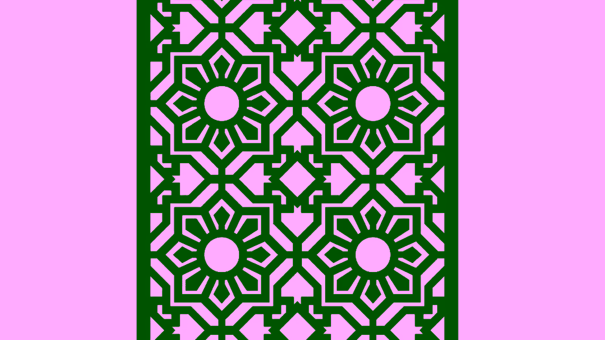 Laser CNC Jali Design DXF file free download A001137
