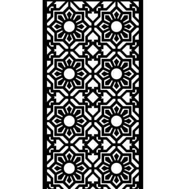 Laser CNC Jali Design DXF file free download A001137