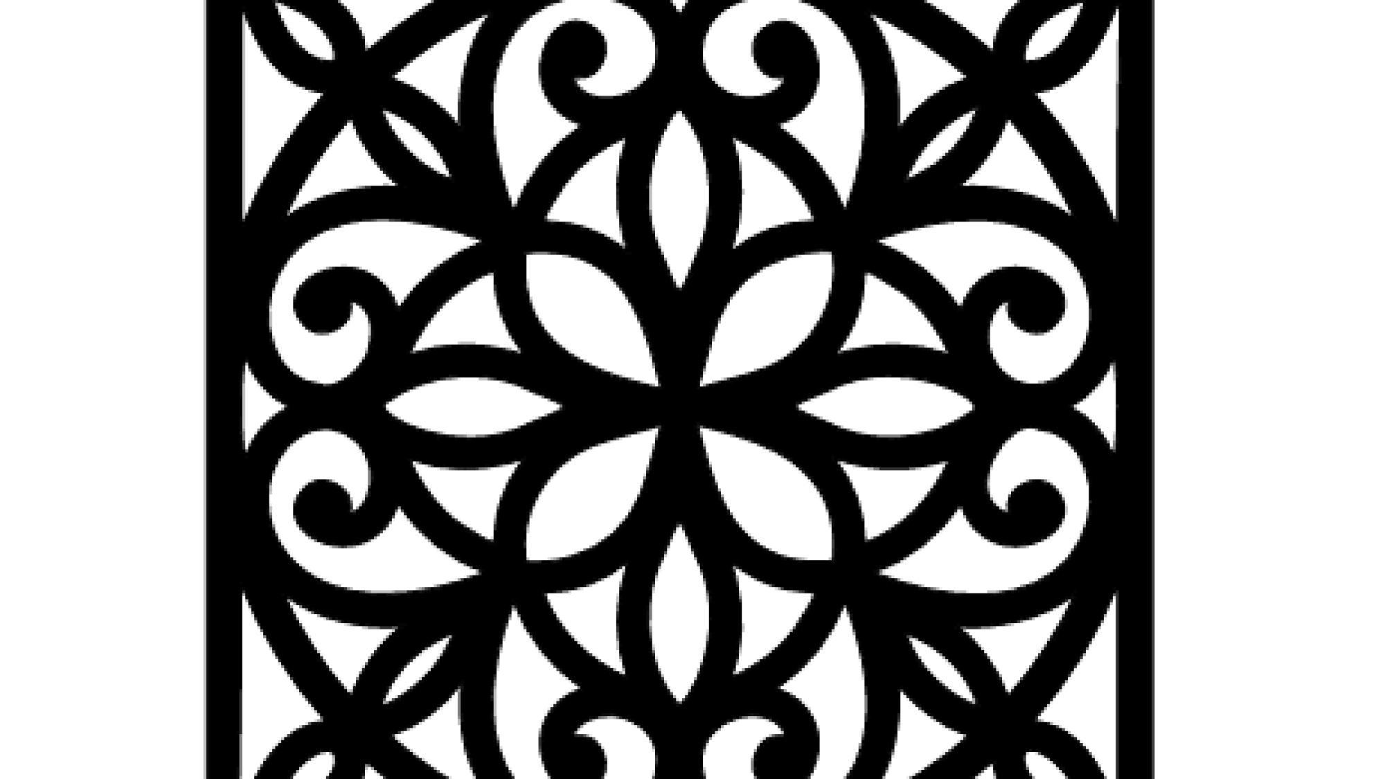 Laser CNC Jali Design DXF file free download A001139