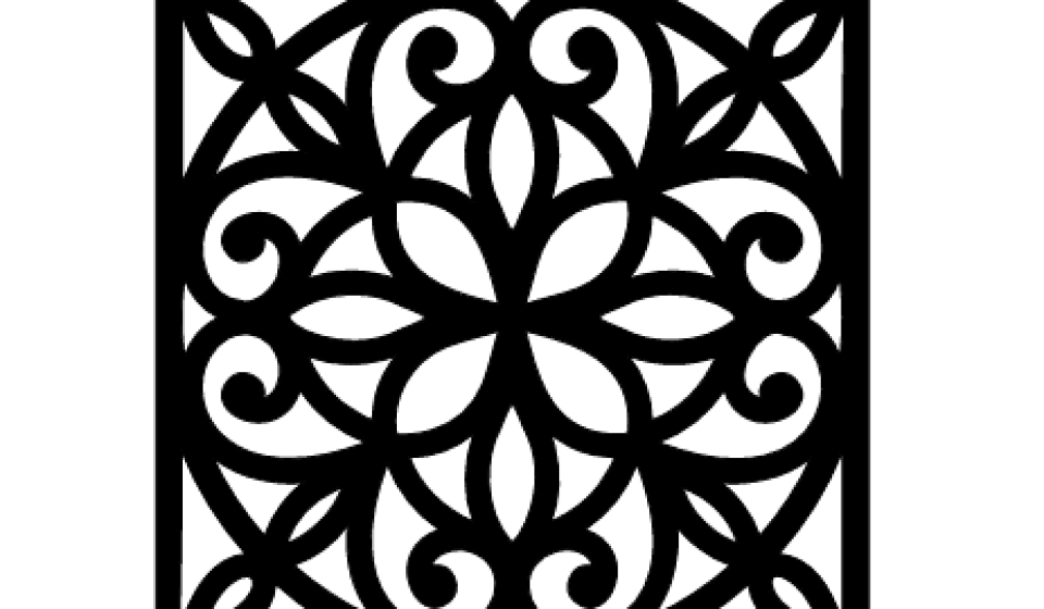Laser CNC Jali Design DXF file free download A001139