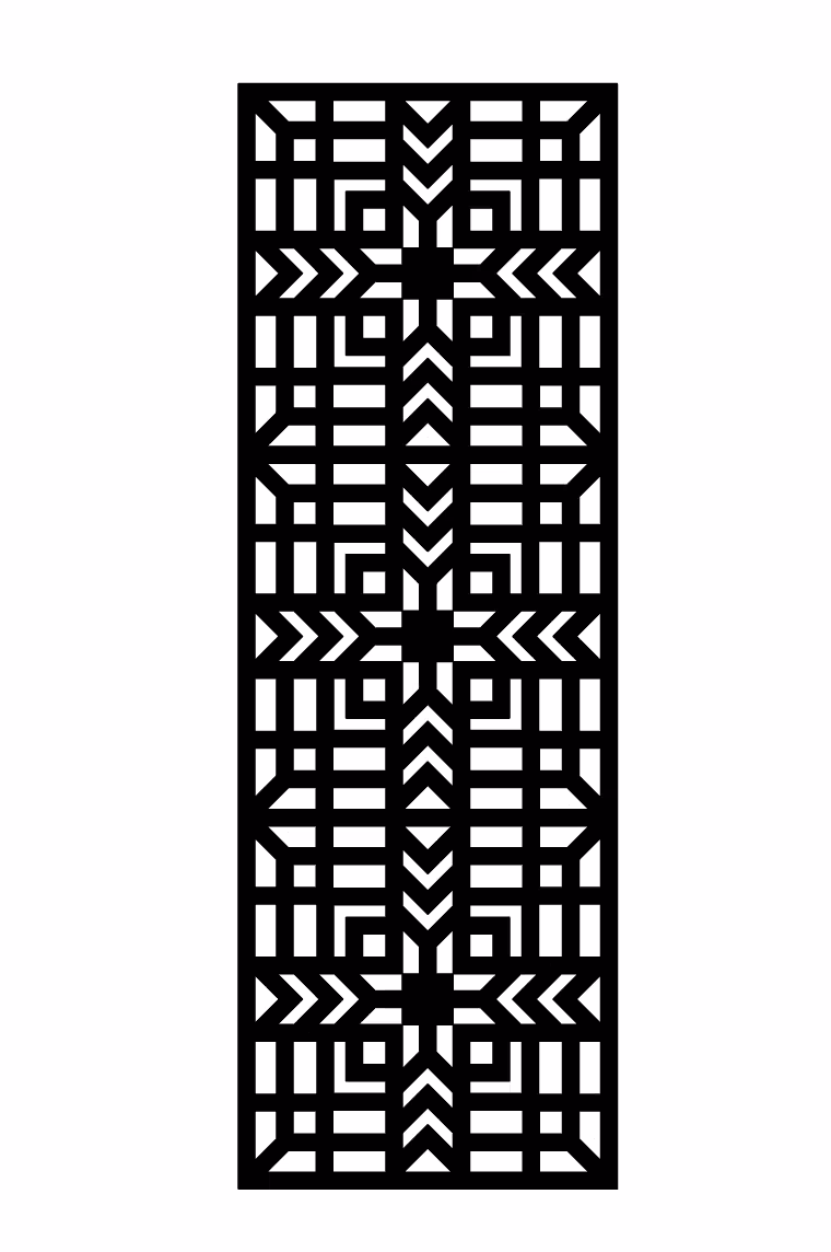 Laser CNC Jali Design DXF file free download A001140