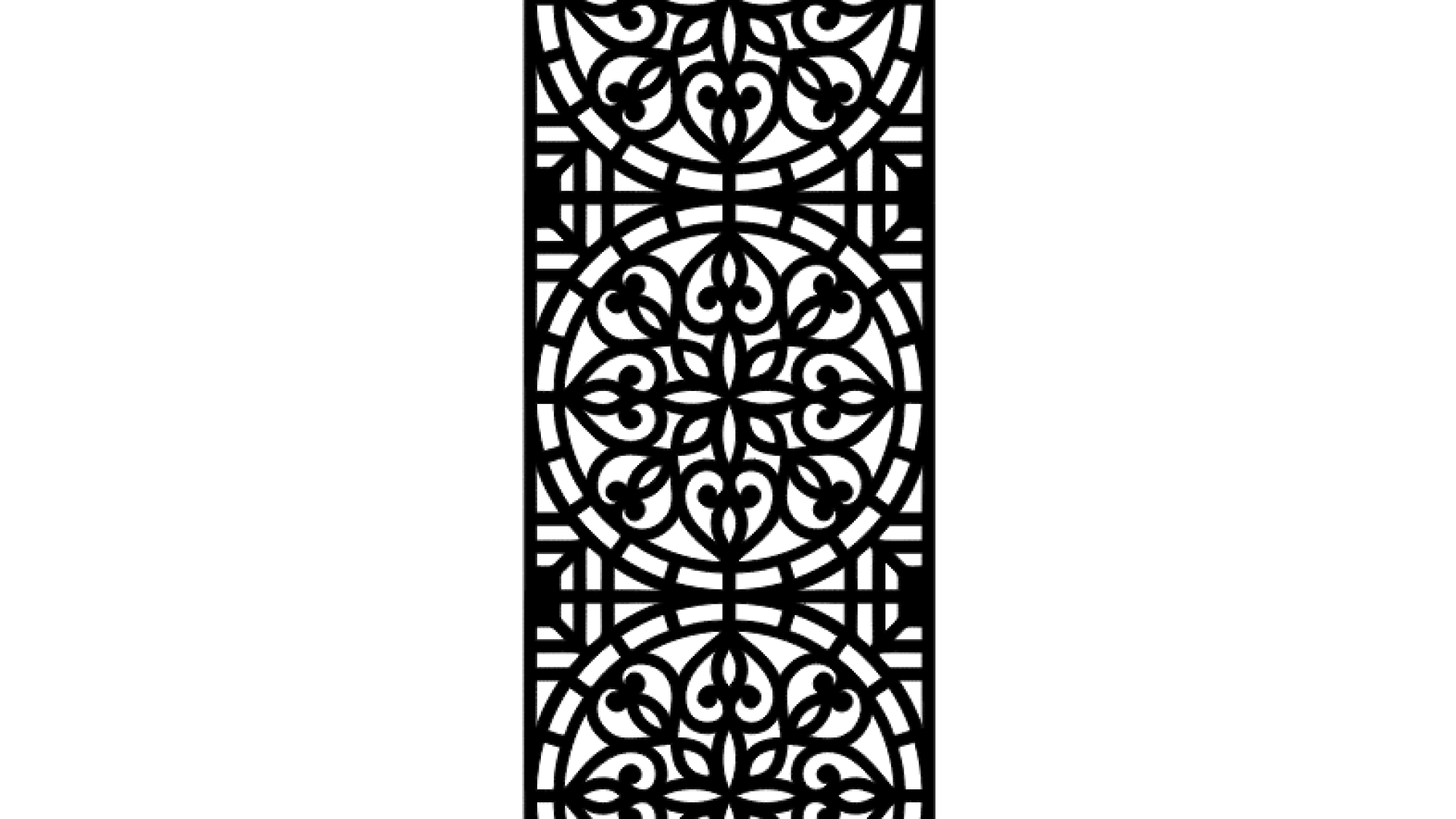 Laser CNC Jali Design DXF file free download A001141