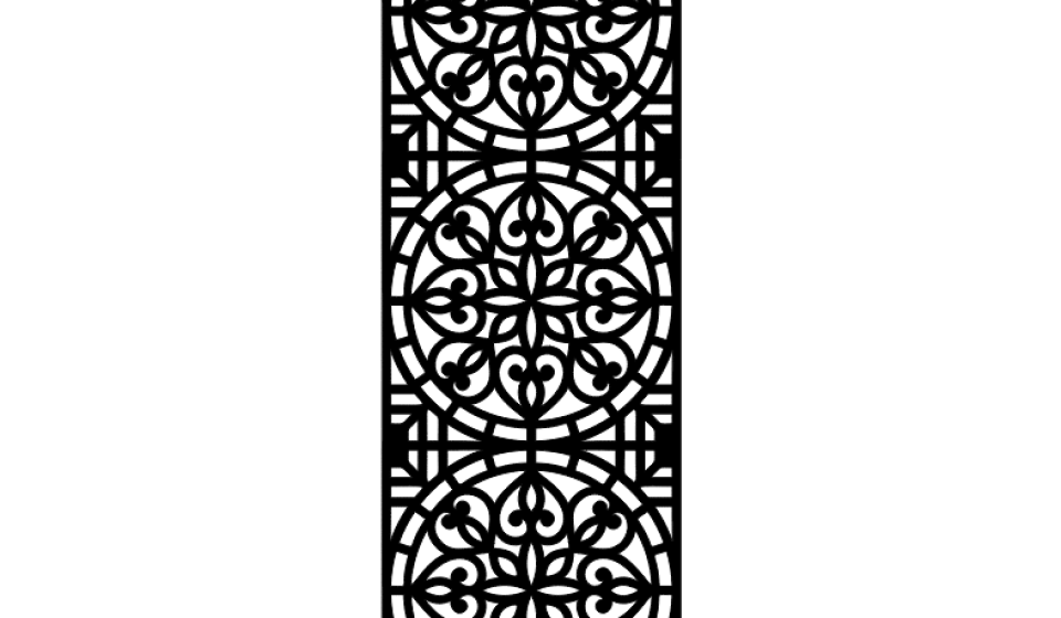 Laser CNC Jali Design DXF file free download A001141