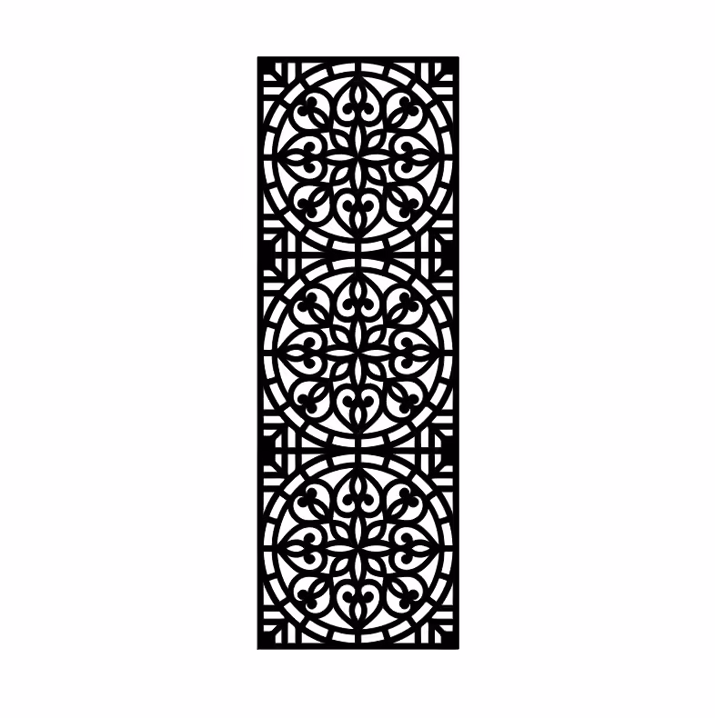 Laser CNC Jali Design DXF file free download A001141