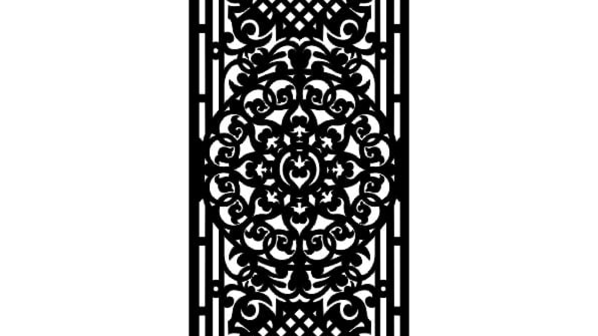 Laser CNC Jali Design DXF file free download A001143