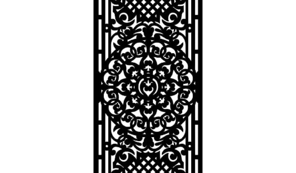 Laser CNC Jali Design DXF file free download A001143